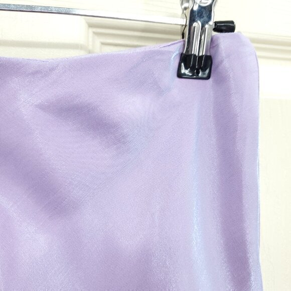 VTG Y2K Deadstock Masquerade Iridescent Maxi Skirt M Purple - Picture 6 of 13